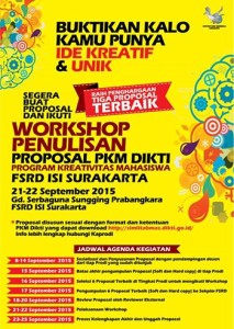 pkm fsrd isi surakarta poster