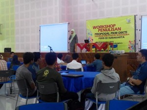workshop penulisan proposal pkm fsrd isi surakarta